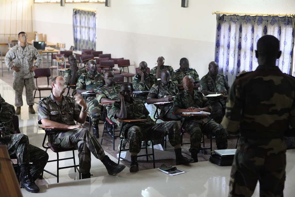 Military instructors taking part in a train-the-trainer program
